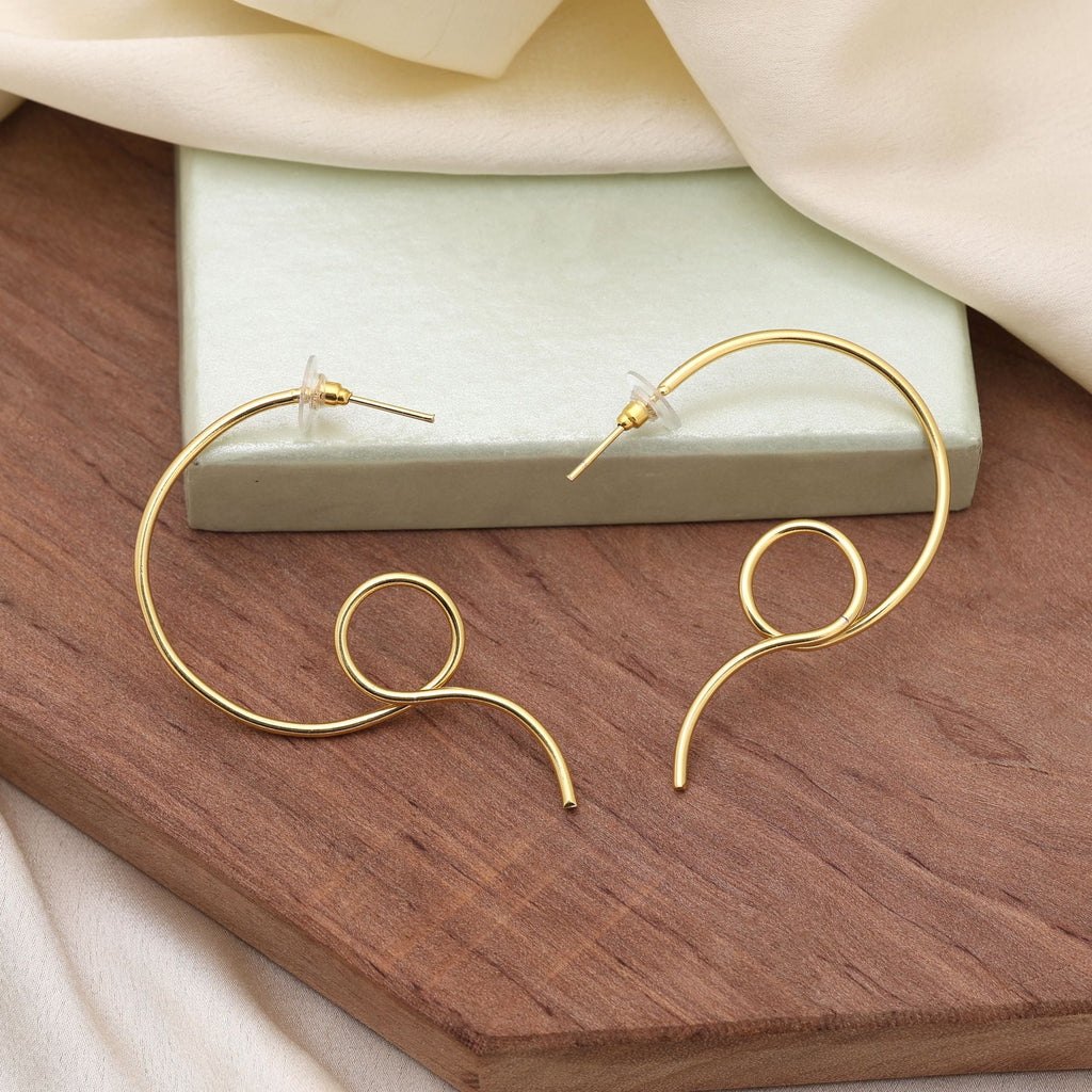 Gold Color Amrapali Earrings Offering Vintage Appeal With Traditional Elegance