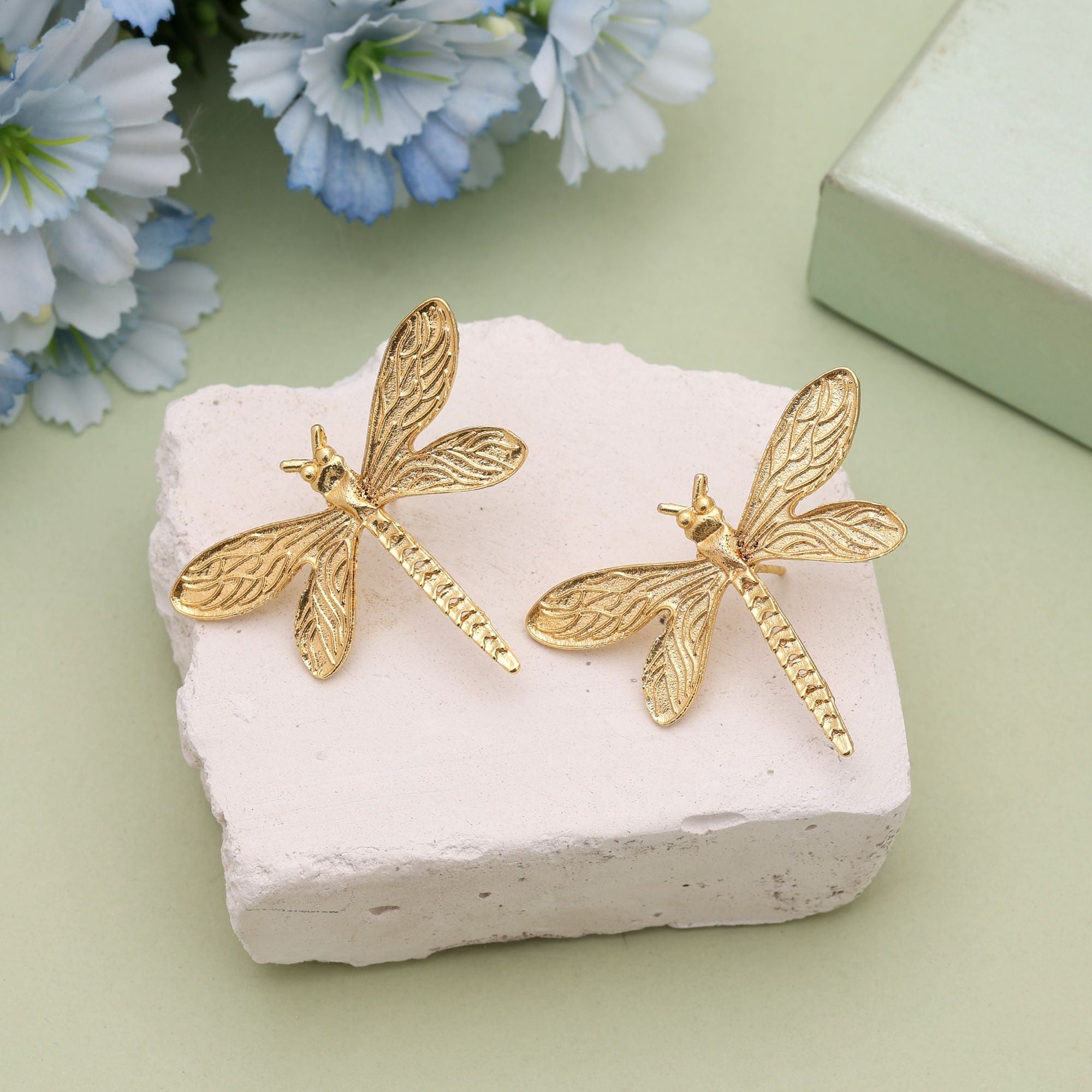 Gold Color Amrapali Earrings Inspired By Classic Amrapali Design Aesthetics