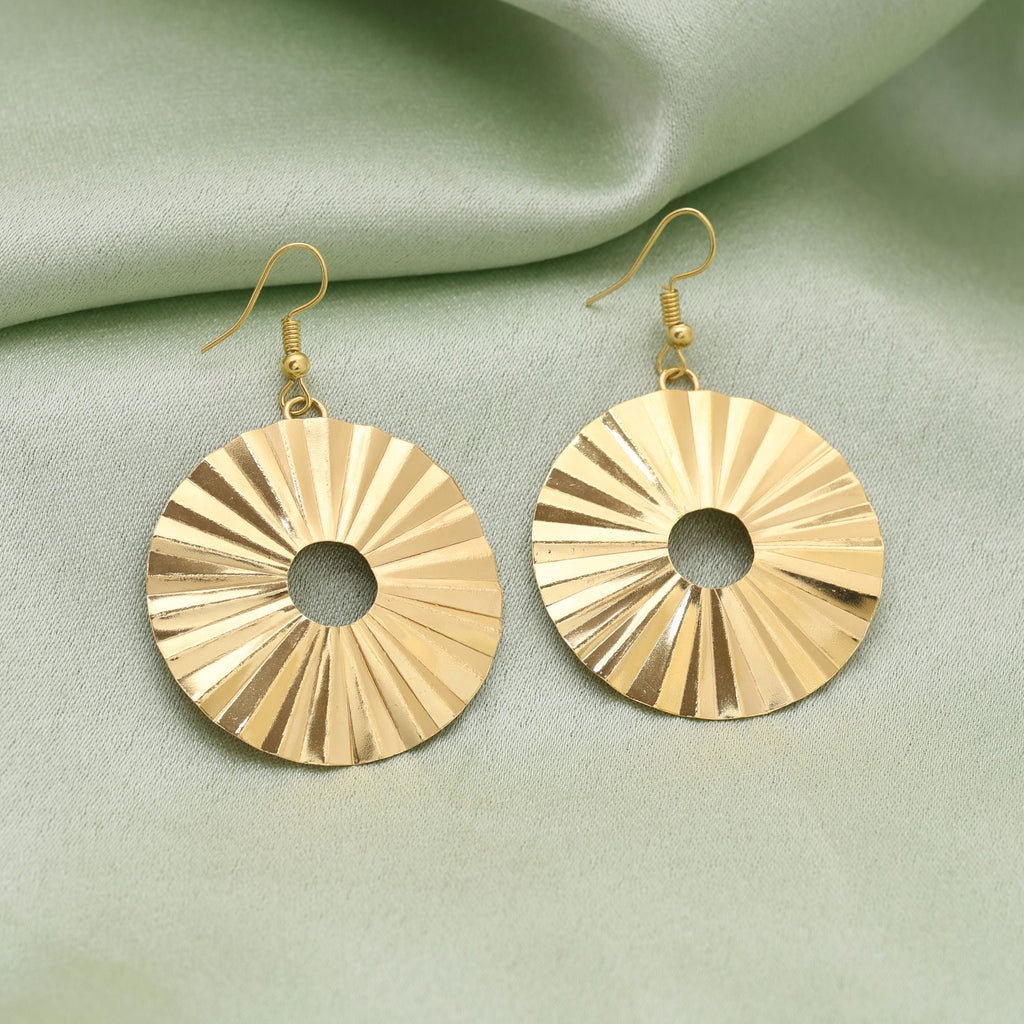 Gold Color Amrapali Earrings Crafted For Elegant Ethnic Jewelry Collections