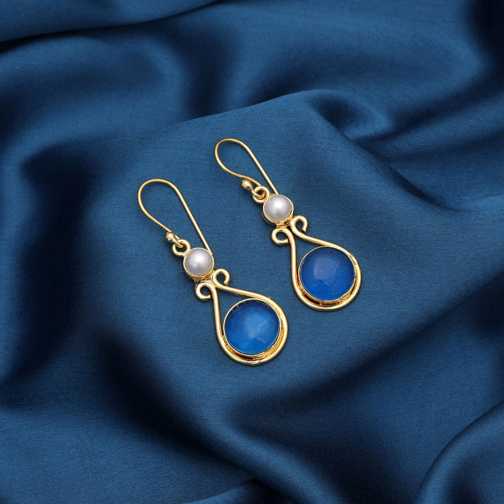 Firozi Color Amrapali Earrings Ethnic Traditional Fashion