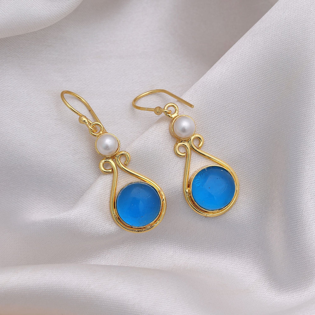 Firozi Color Amrapali Earrings Ethnic Traditional Fashion