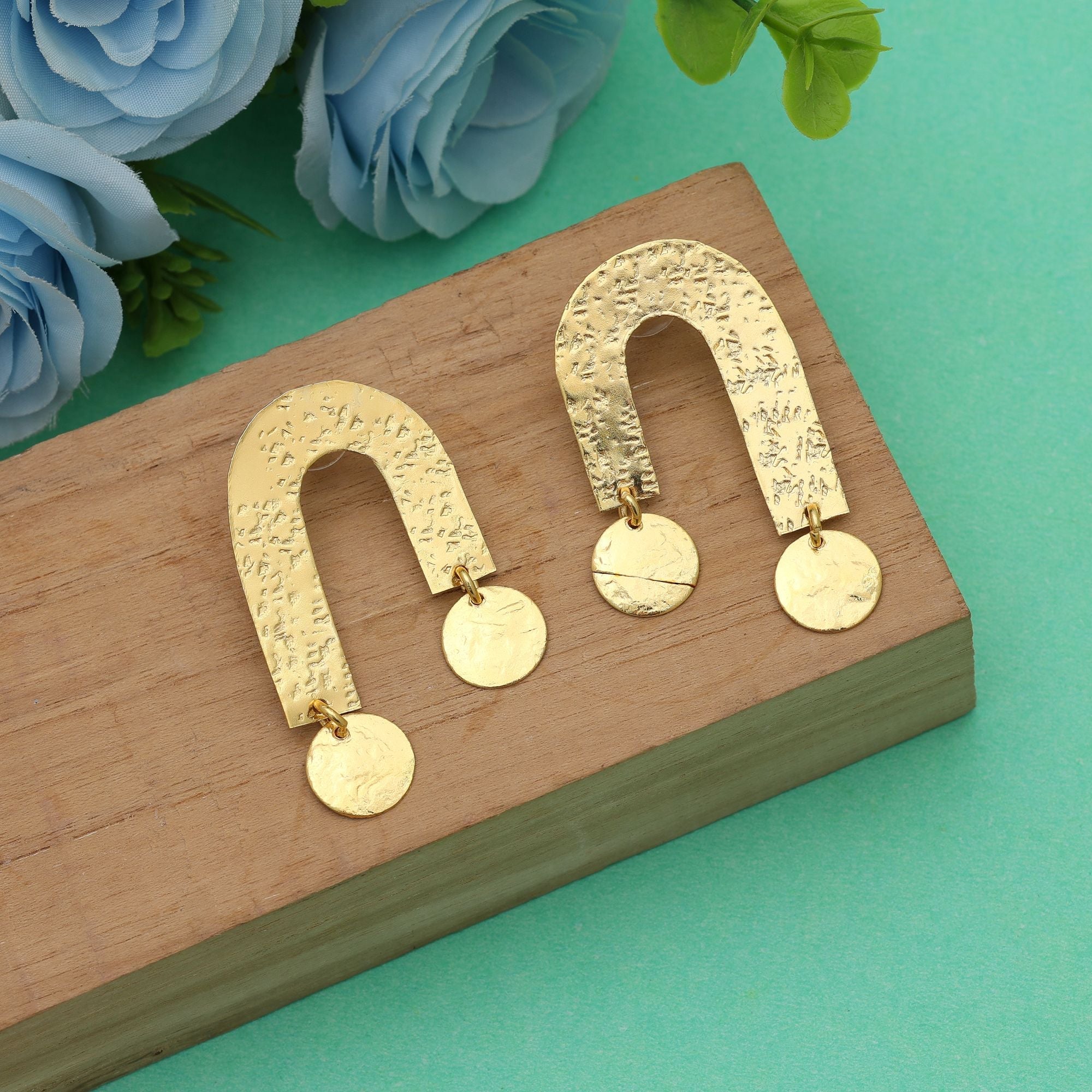 Gold Color Amrapali Earrings Festive Traditional Fashion