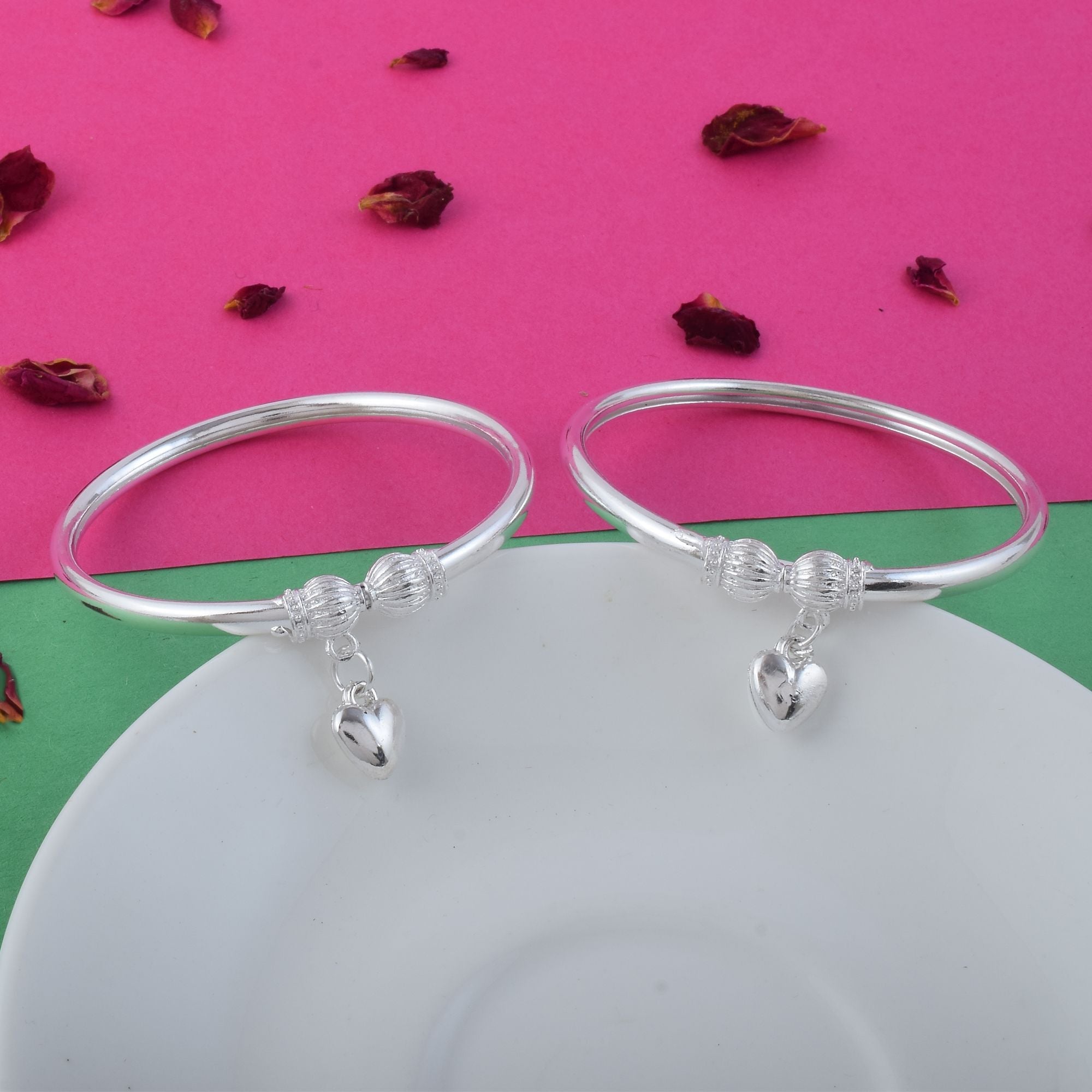 Beautiful Silver Color Kids Oxidised Anklet Designed For Children’S Fashion Jewelry And Traditional Wear