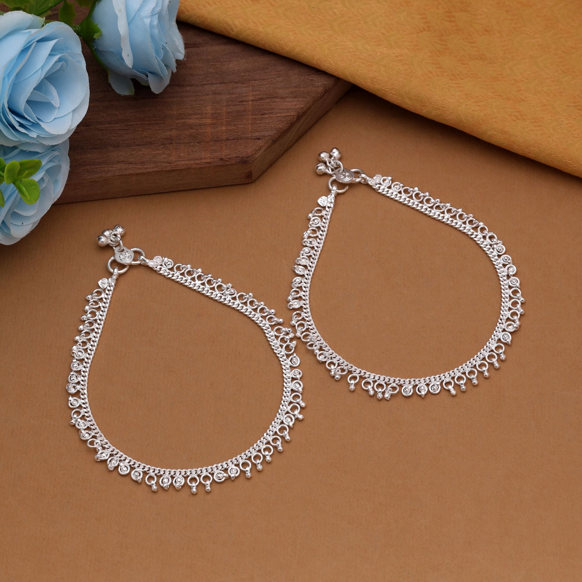 Silver Traditional Everyday Anklet