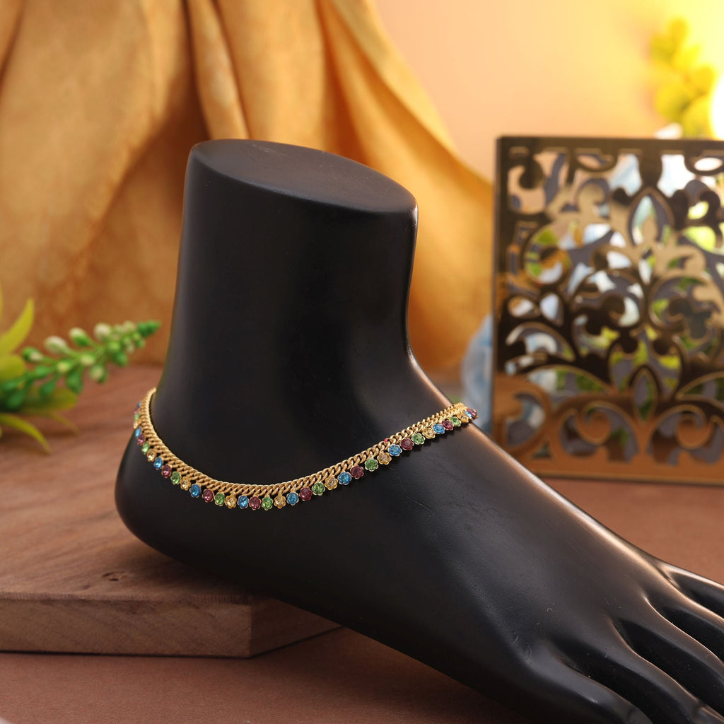 Vibrant Multi-Color Festive Anklet
