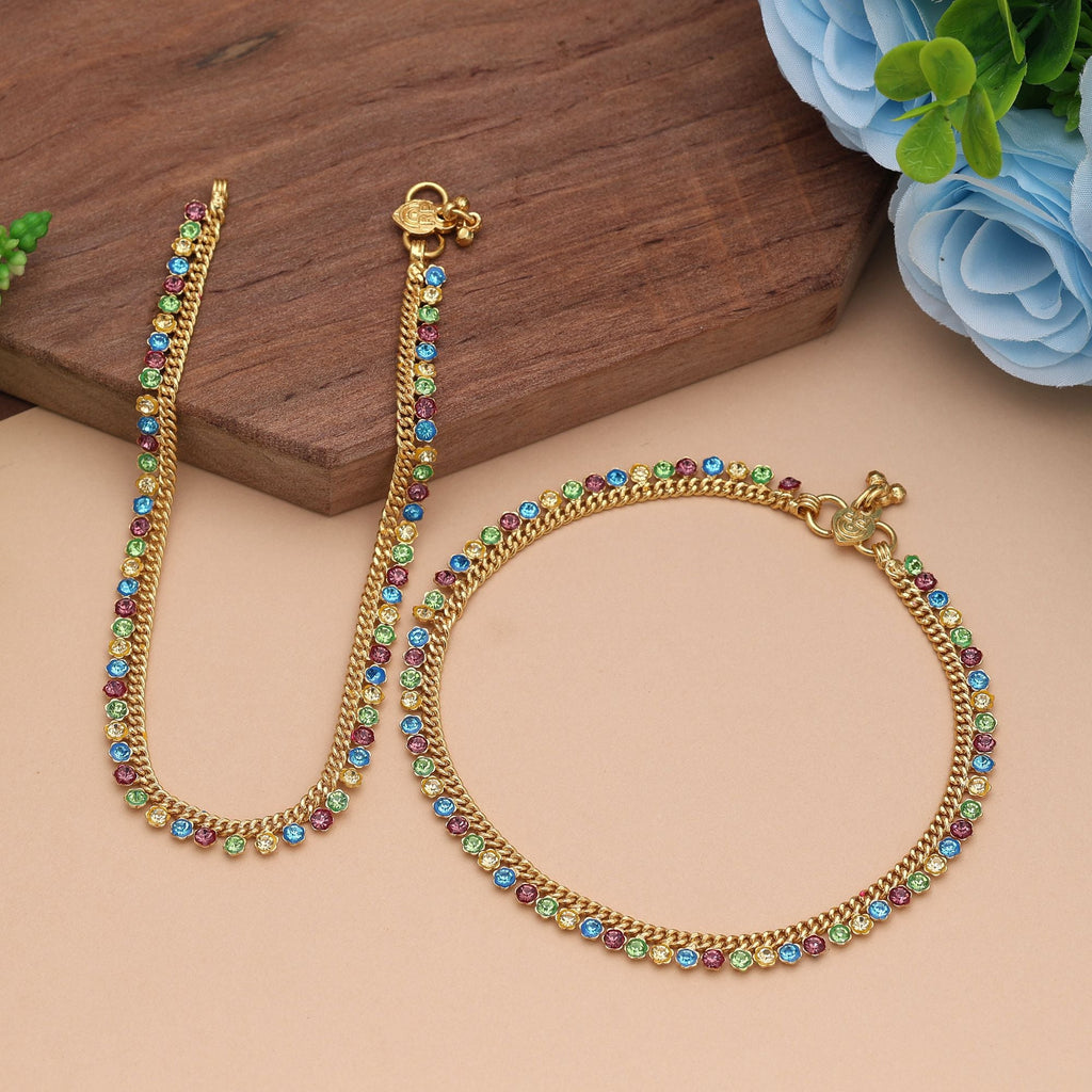 Vibrant Multi-Color Festive Anklet