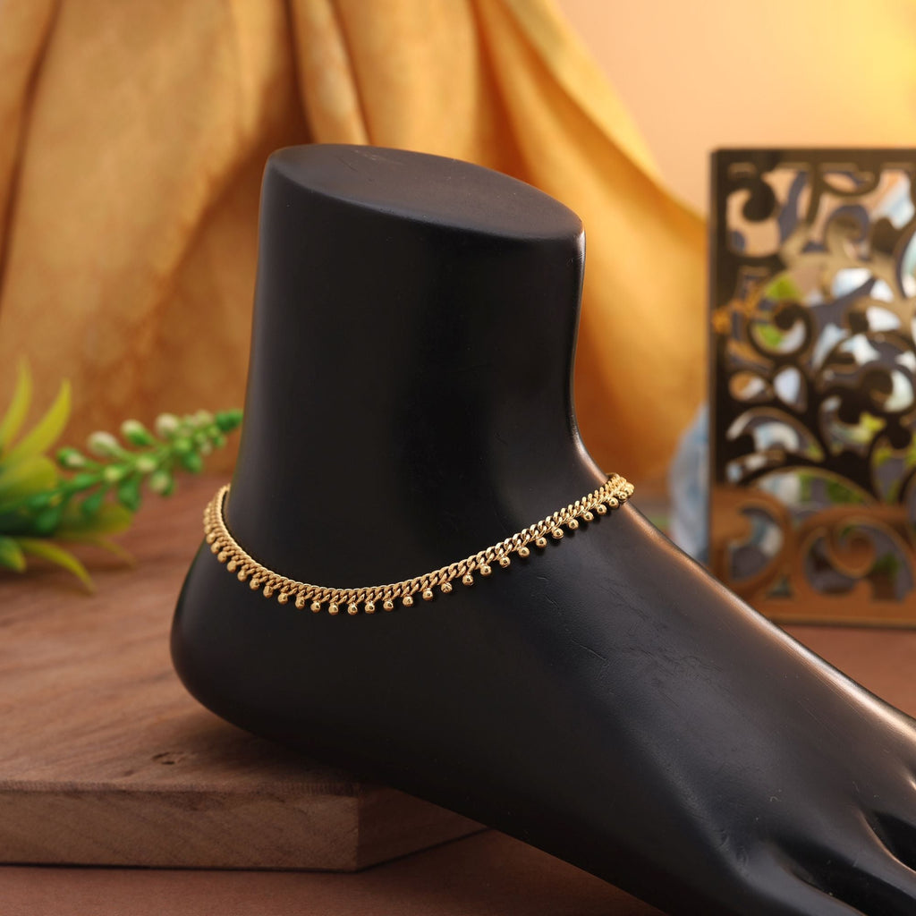 Classic Gold Ethnic & Modern Anklet