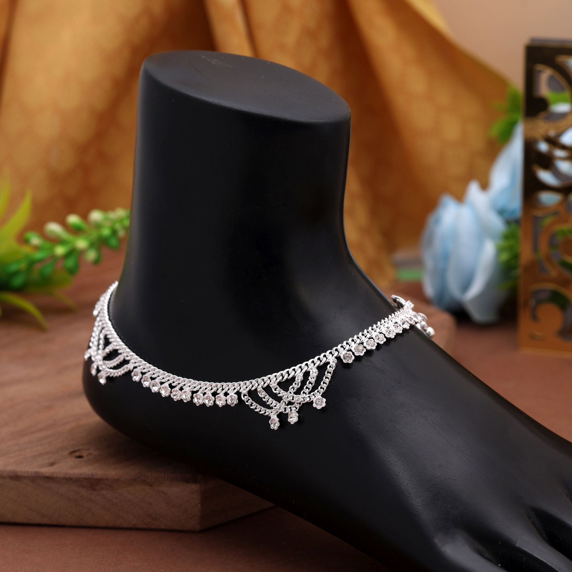 Handcrafted Silver Traditional Anklet