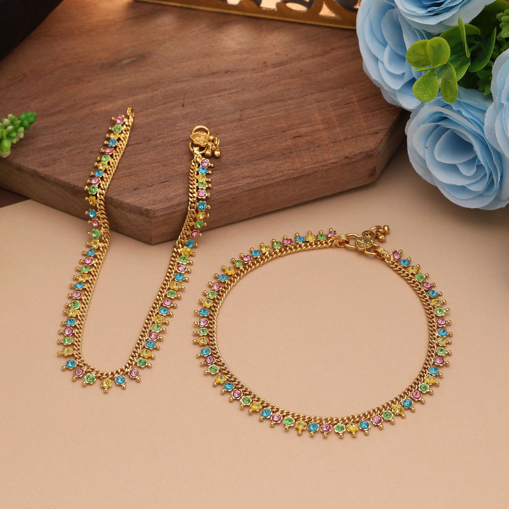 Playful Multi-Color Elegant Anklet