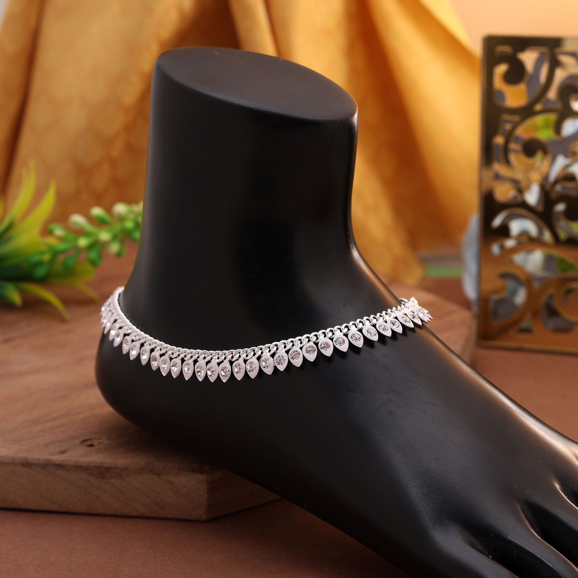 Minimalist Silver Ethnic Daily Anklet