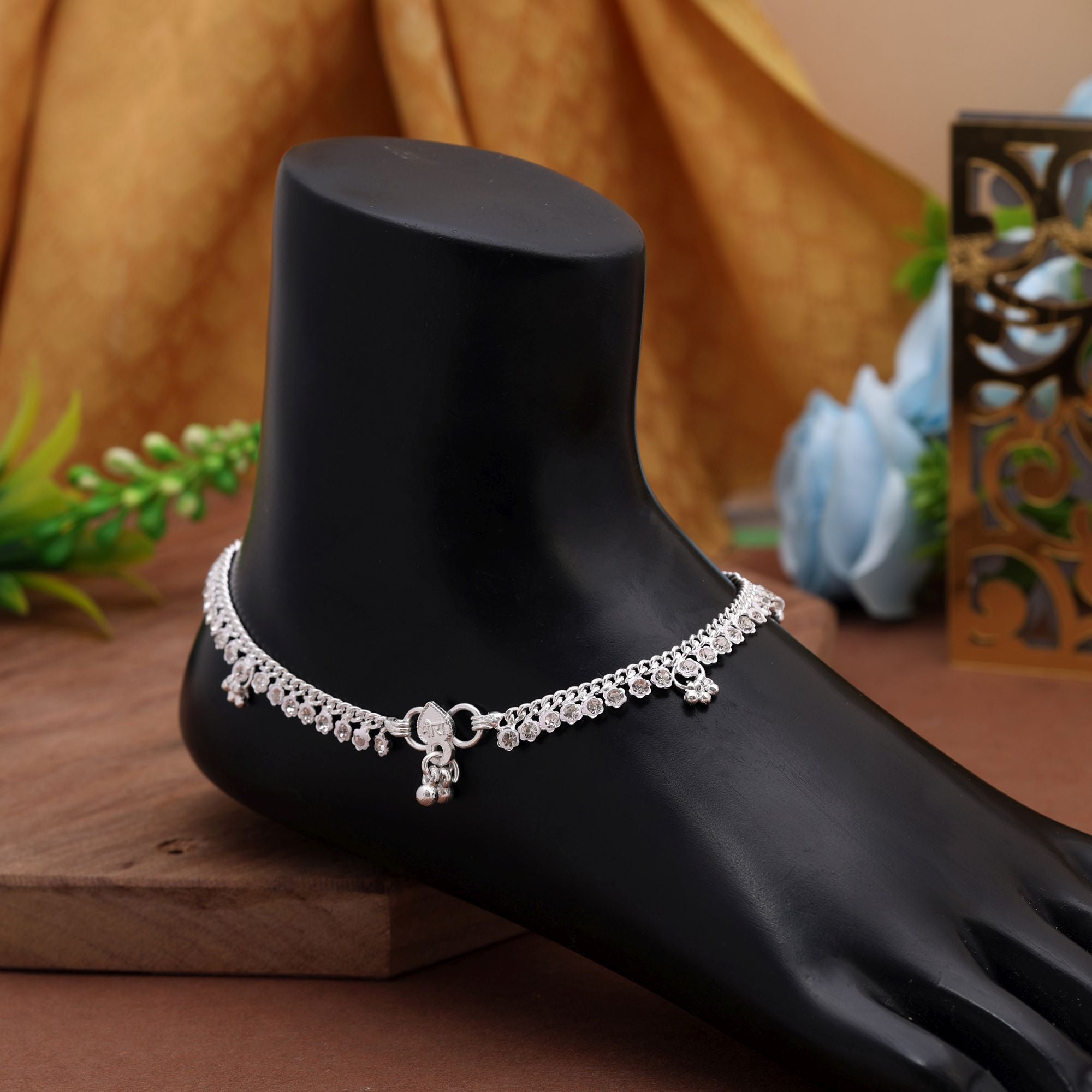 Timeless Silver Traditional Anklet