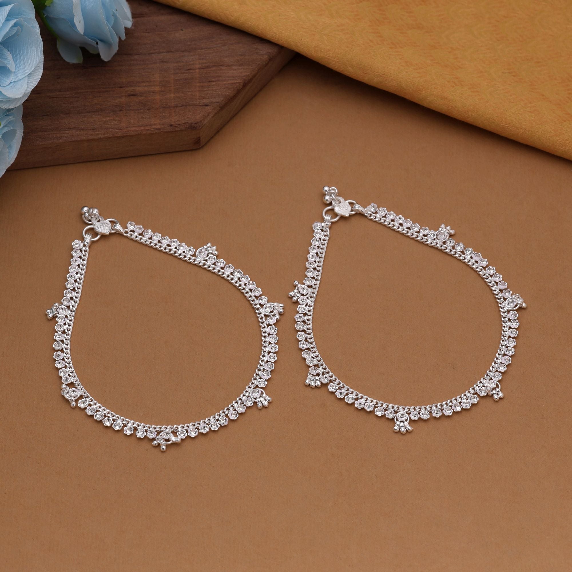 Timeless Silver Traditional Anklet
