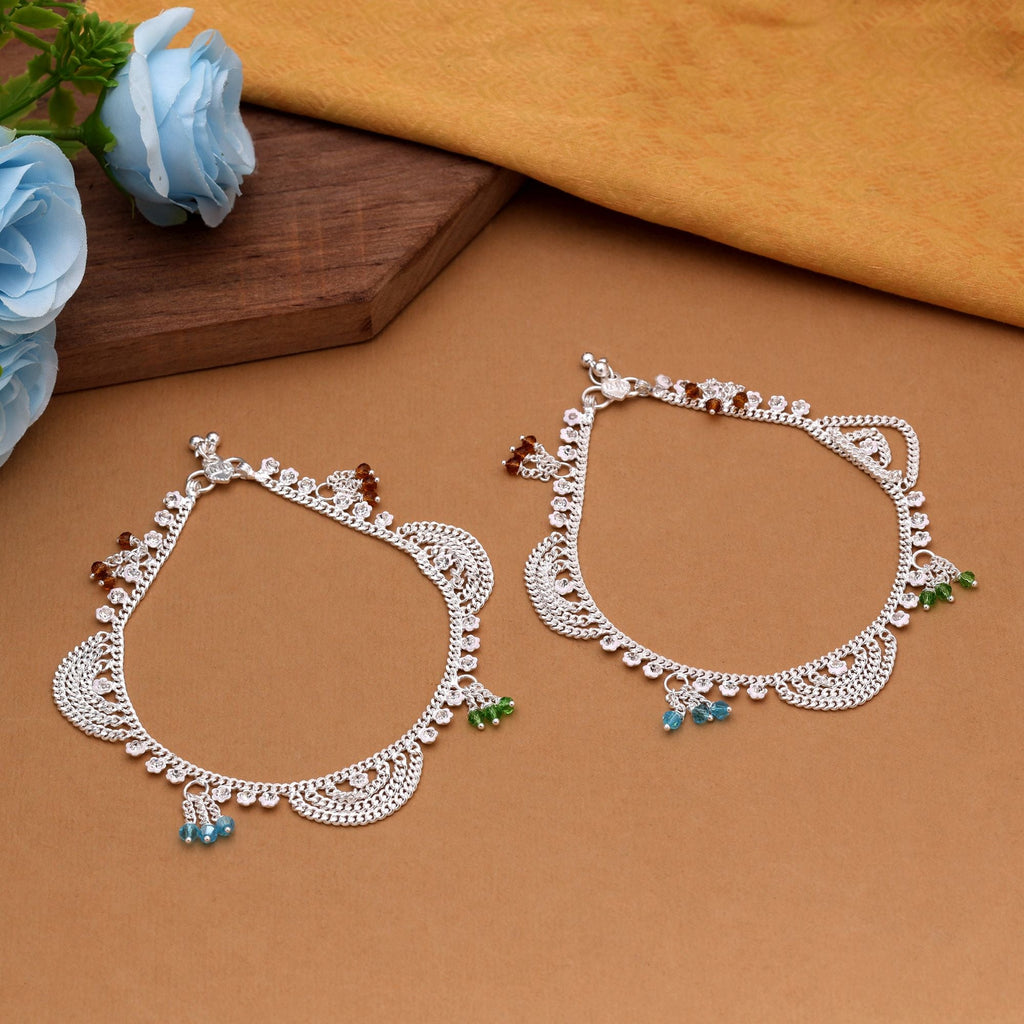 Vibrant Multi-Color Cultural Anklet