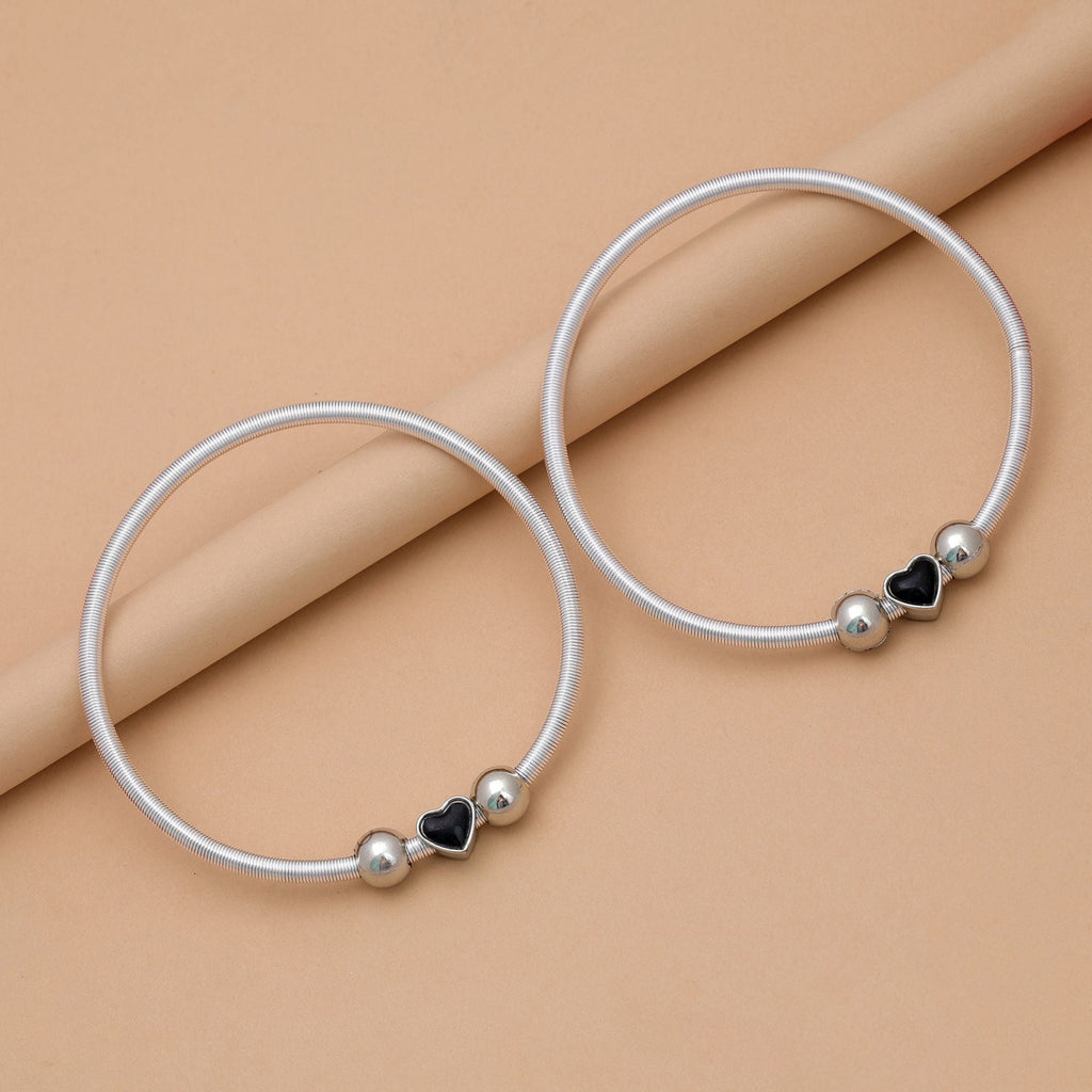 Black Oxidised Anklet - Statement Fashion