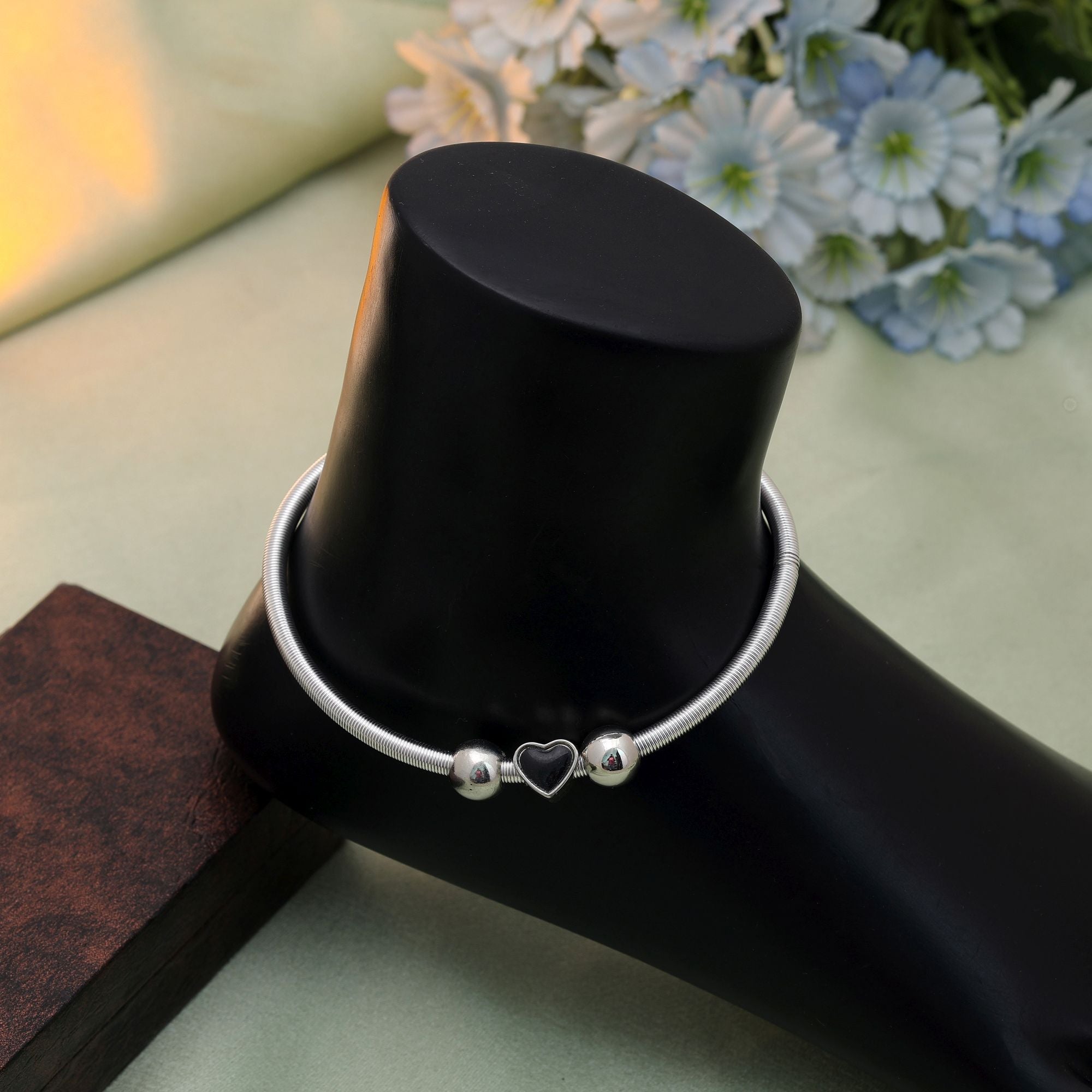 Black Oxidised Anklet - Statement Fashion