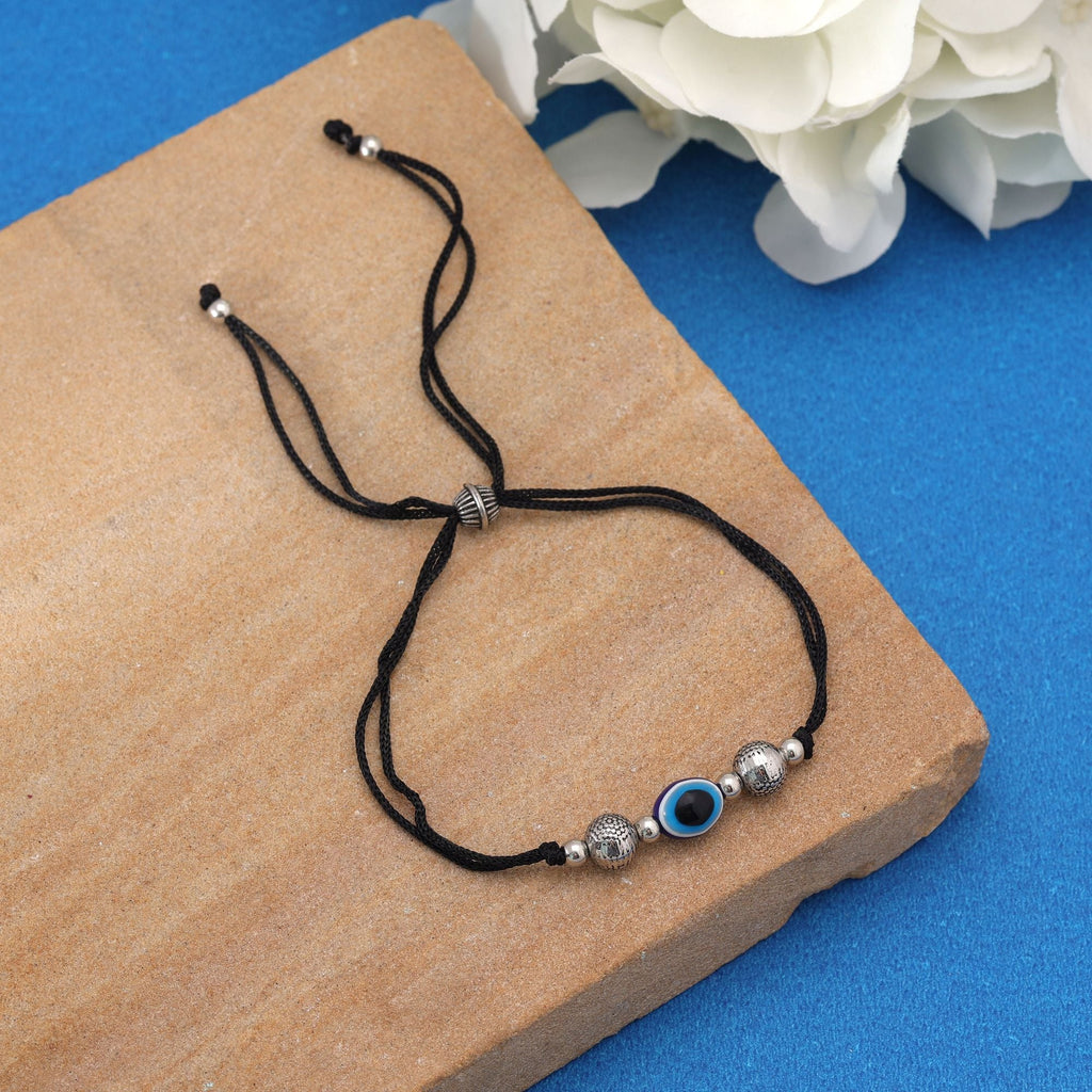Black Single Foot Thread Anklet – Bohemian Style