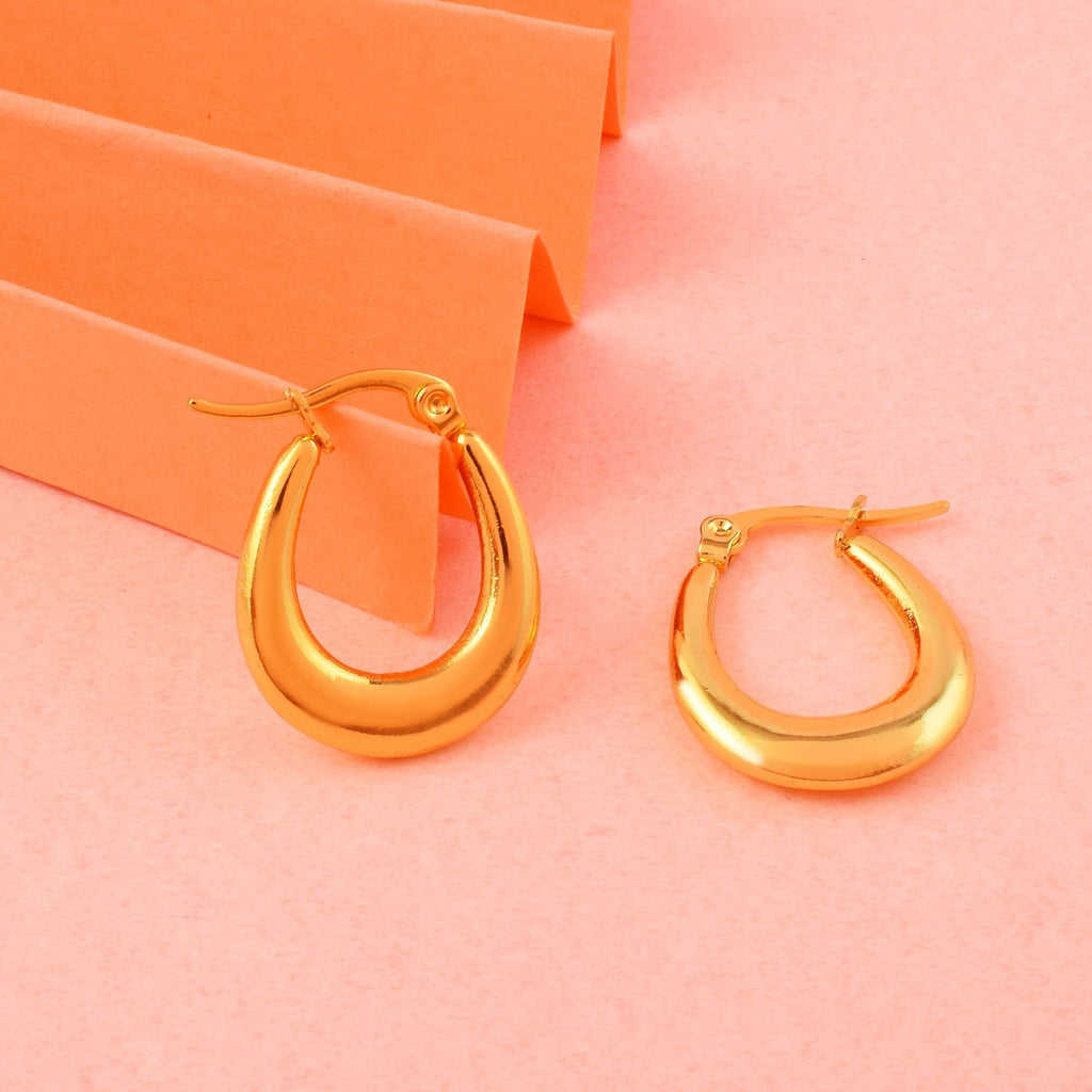 Gorgeous Gold Color Anti Tarnish Earrings Crafted with Premium Handmade Jewelry Finishing Touch
