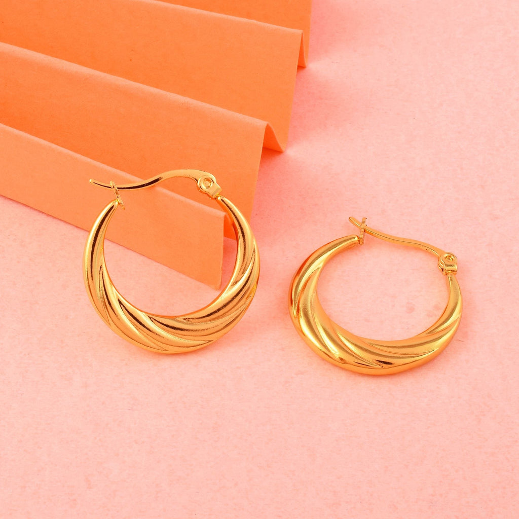 Stylish Gold Color Anti Tarnish Earrings Perfect for Festivals, Engagements, and Bridal Jewelry