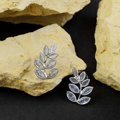 Elegant Silver Color Anti Tarnish Earrings Crafted with Traditional Detailing for Ethnic Outfits