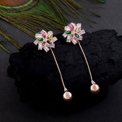 Exclusive Gold Color Anti Tarnish Earrings Crafted with Premium Handcrafted Jewelry Detailing Finish