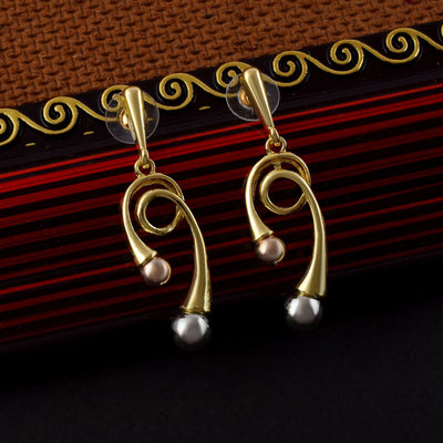 Royal Gold Color Anti Tarnish Earrings Perfect for Engagements, Weddings, and Traditional Functions