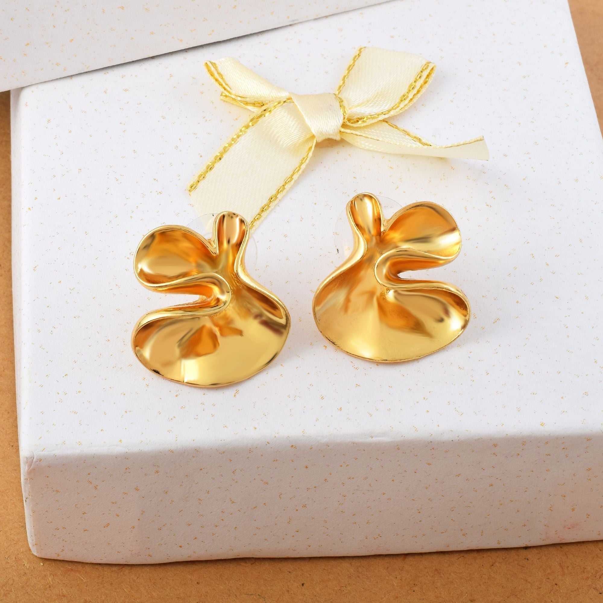 Gorgeous Gold Color Anti Tarnish Earrings Perfect for Weddings, Festive Events, and Cultural Outfits