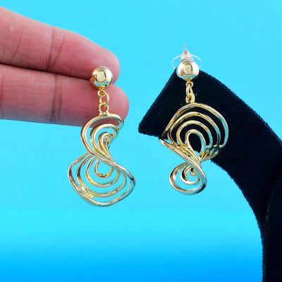 Gorgeous Gold Color Anti Tarnish Earrings Crafted Jewelry Finishing Touch