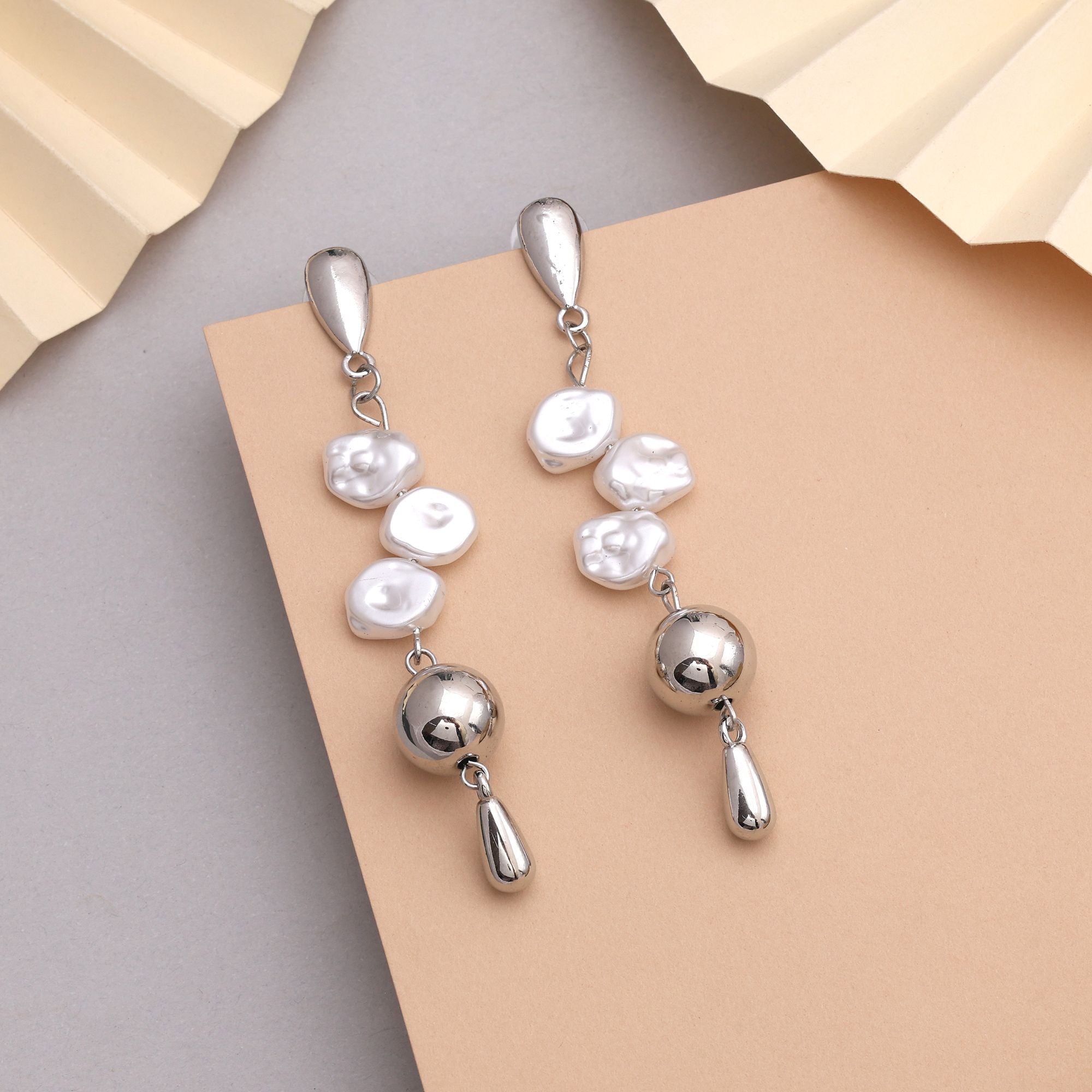 Premium Silver Color Anti Tarnish Earrings With Durable Shine For Everyday Fashion