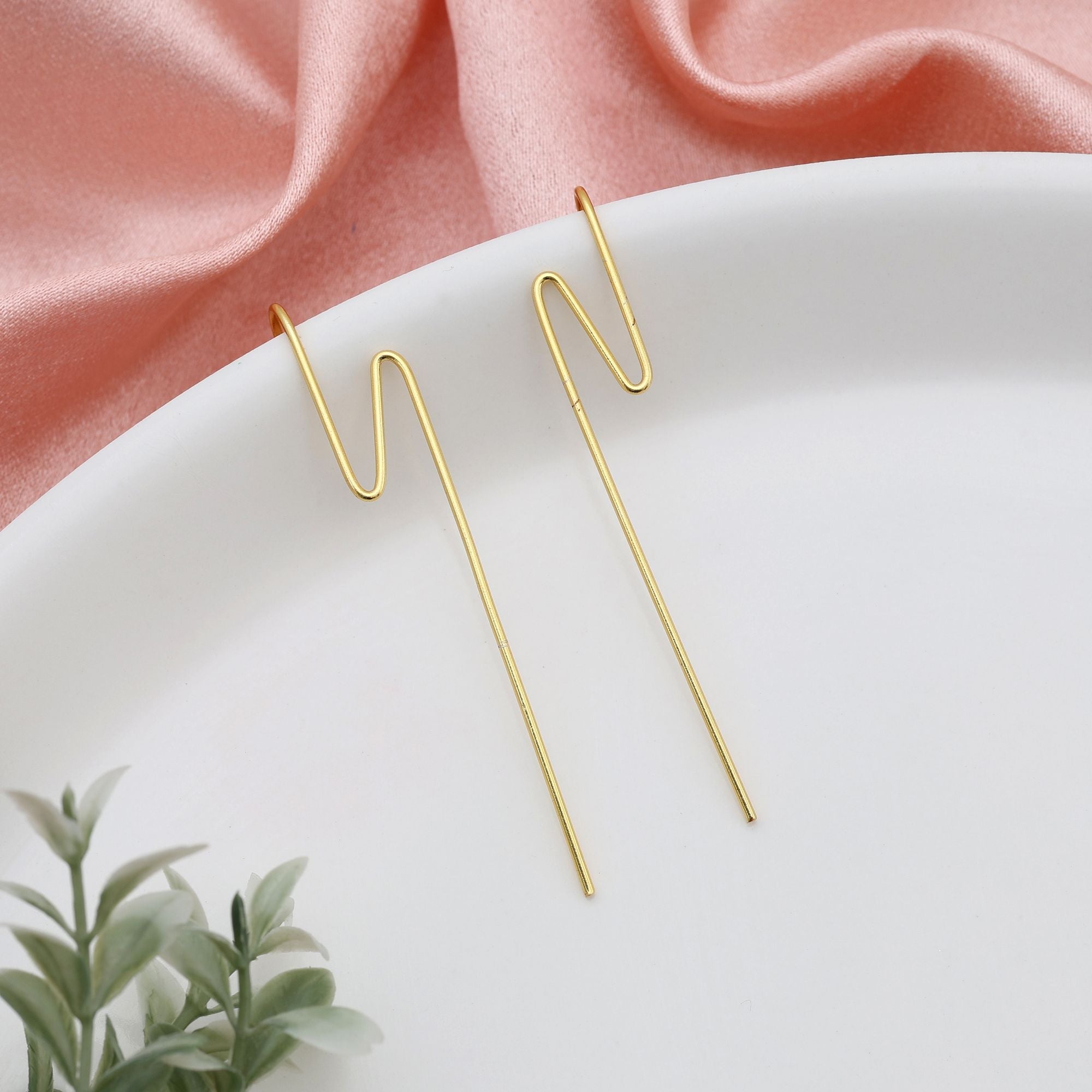 Gold Color Earcuff Designed To Add Stylish Ethnic Detailing To Every Fashionable Look