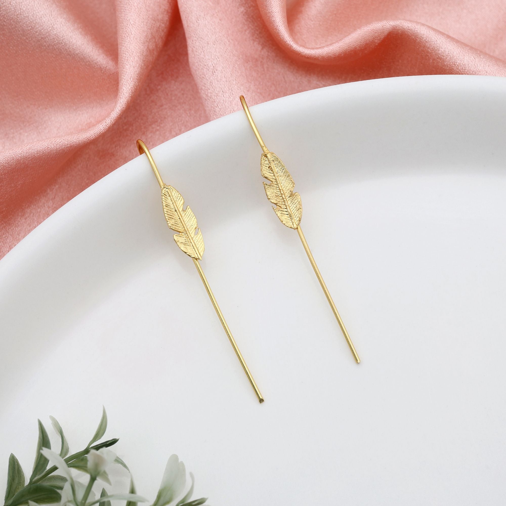Gold Color Earcuff Offering Modern Yet Traditional Charm Perfect For Festive Jewelry Lovers