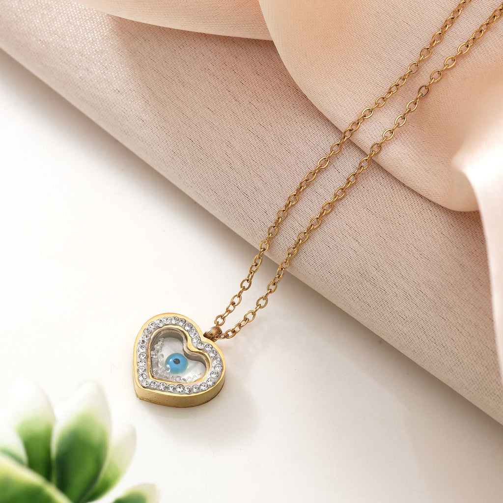 Classic Gold Color Stainless Steel 18K Gold Plated Anti Tarnish Necklace For Modern Outfits