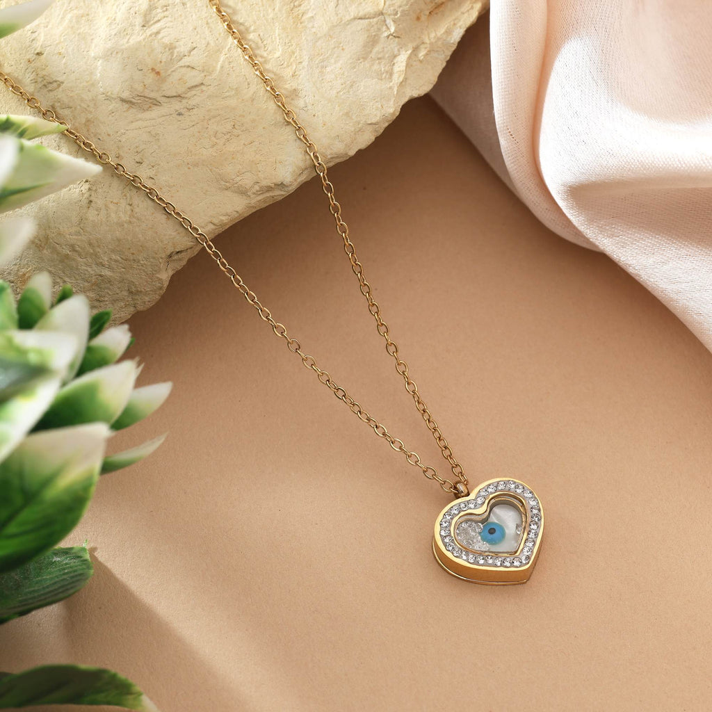 Classic Gold Color Stainless Steel 18K Gold Plated Anti Tarnish Necklace For Modern Outfits