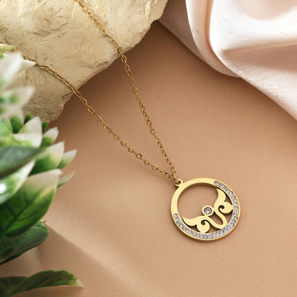 Chic Gold Color Stainless Steel 18K Gold Plated Anti Tarnish Necklace For Everyday Fashion