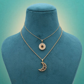 Black Color Stainless Steel Anti Tarnish Necklace