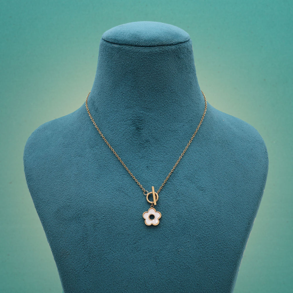 White Color Stainless Steel Anti Tarnish Necklace
