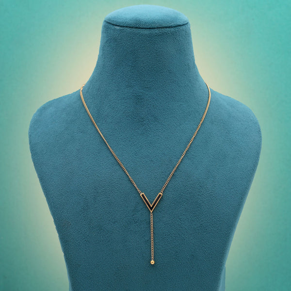 Black Color Stainless Steel Anti Tarnish Necklace