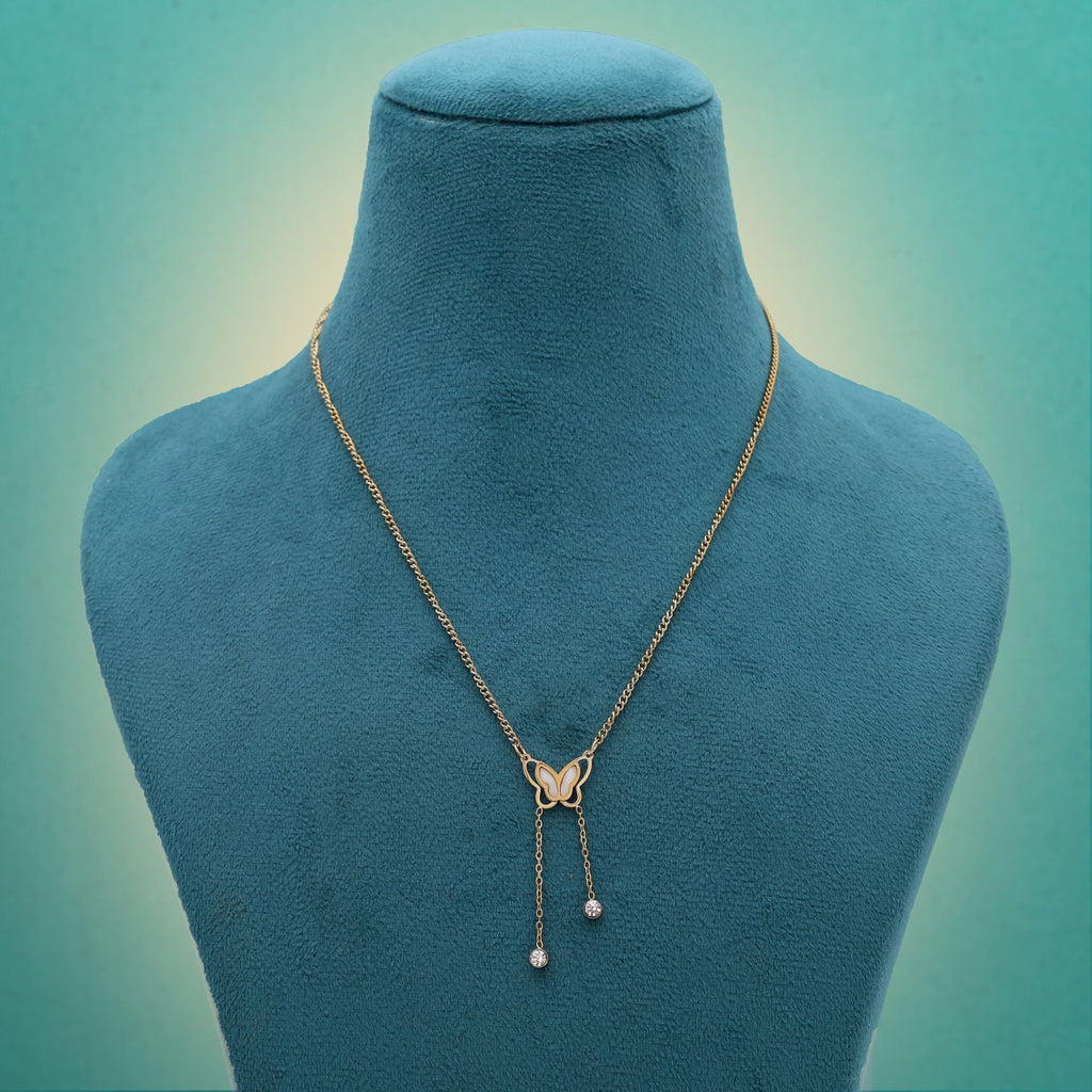Gold Color Stainless Steel Anti Tarnish Necklace