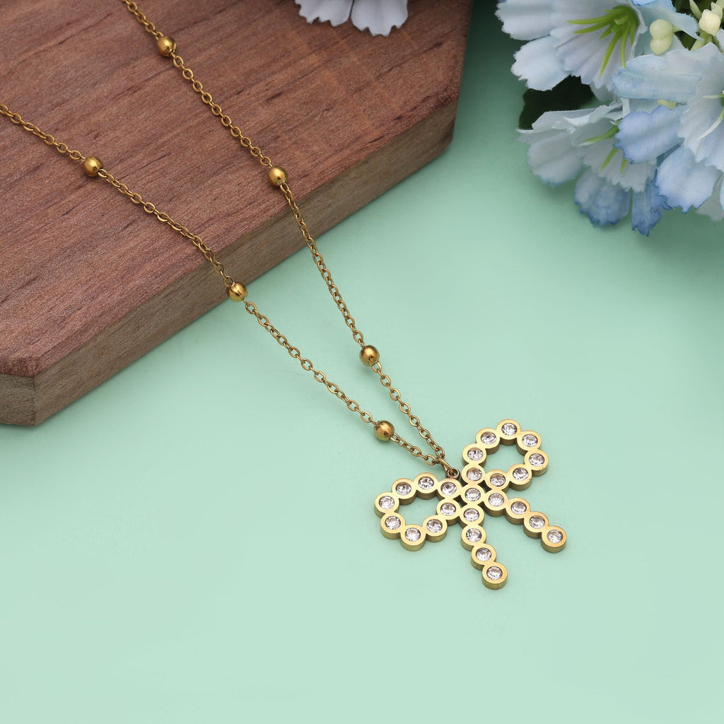 Gold Color Stainless Steel Anti Tarnish Necklace