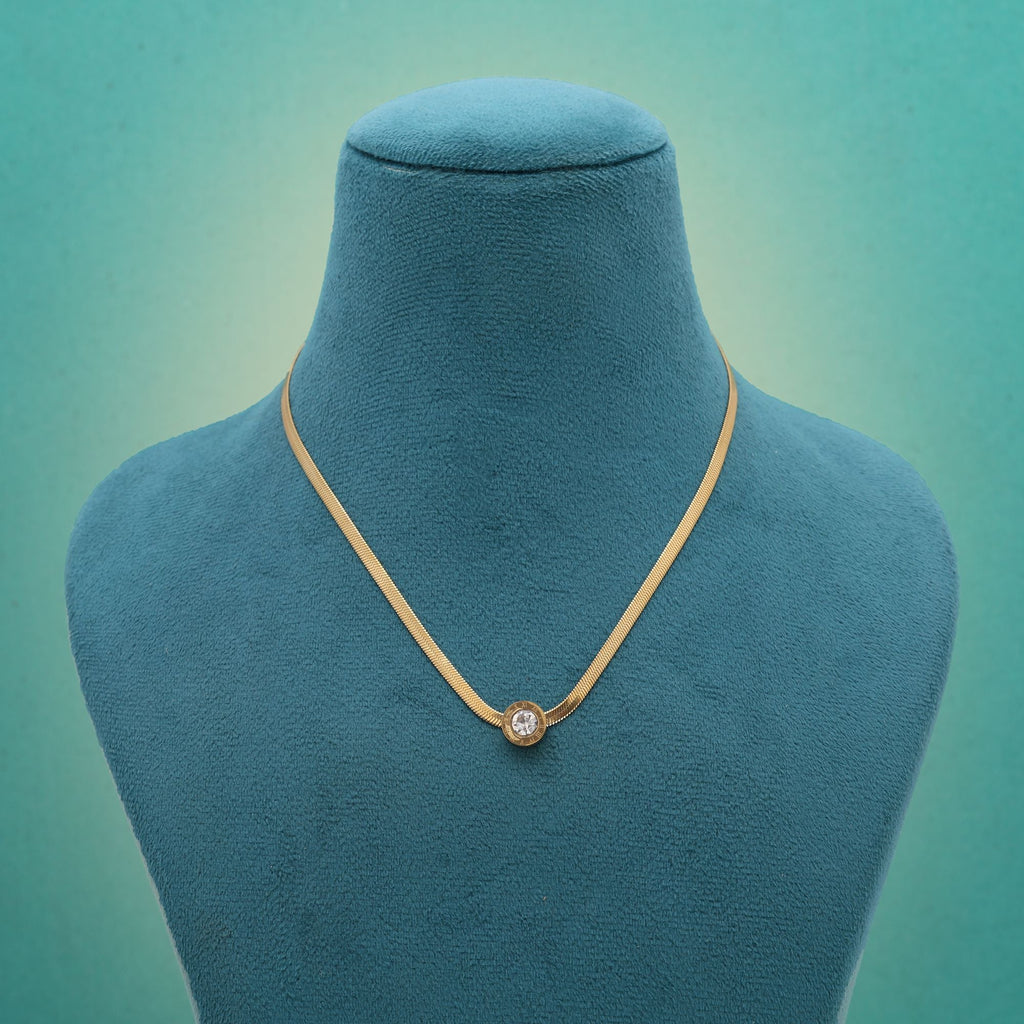 Gold Color Stainless Steel Anti Tarnish Necklace