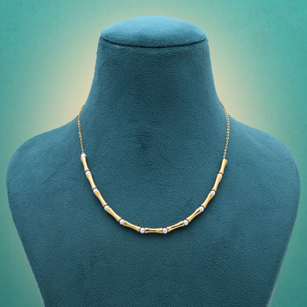 Gold Color Stainless Steel Anti Tarnish Necklace