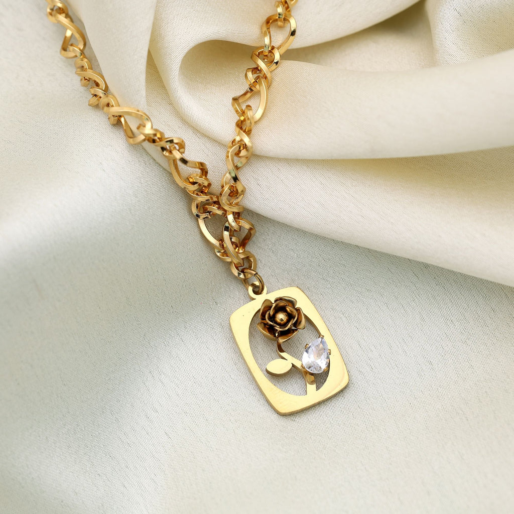 Gold Color Stainless Steel Anti Tarnish Necklace