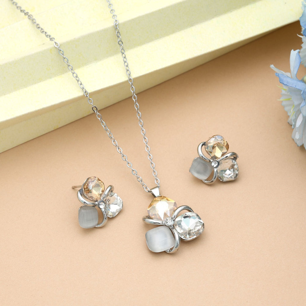 Gold Color Anti Tarnish Necklace Set Luxury Shine