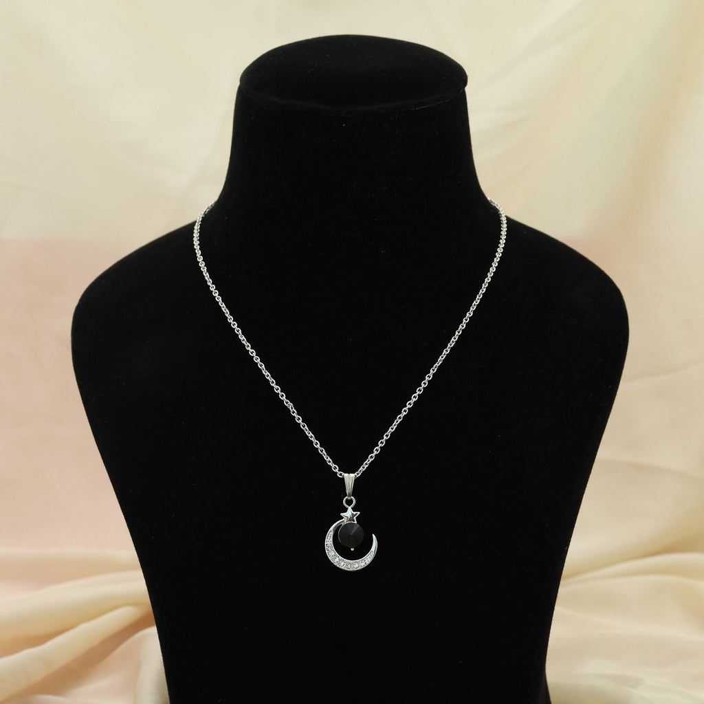 Black Color Anti Tarnish Necklace Modern Everyday Design