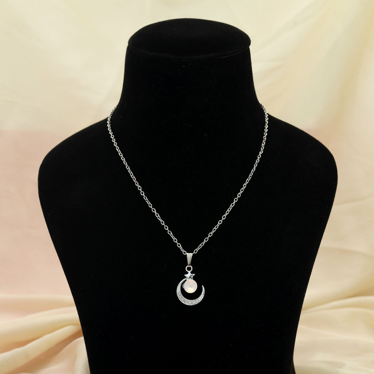 Silver Color Anti Tarnish Necklace Minimal Chic Style