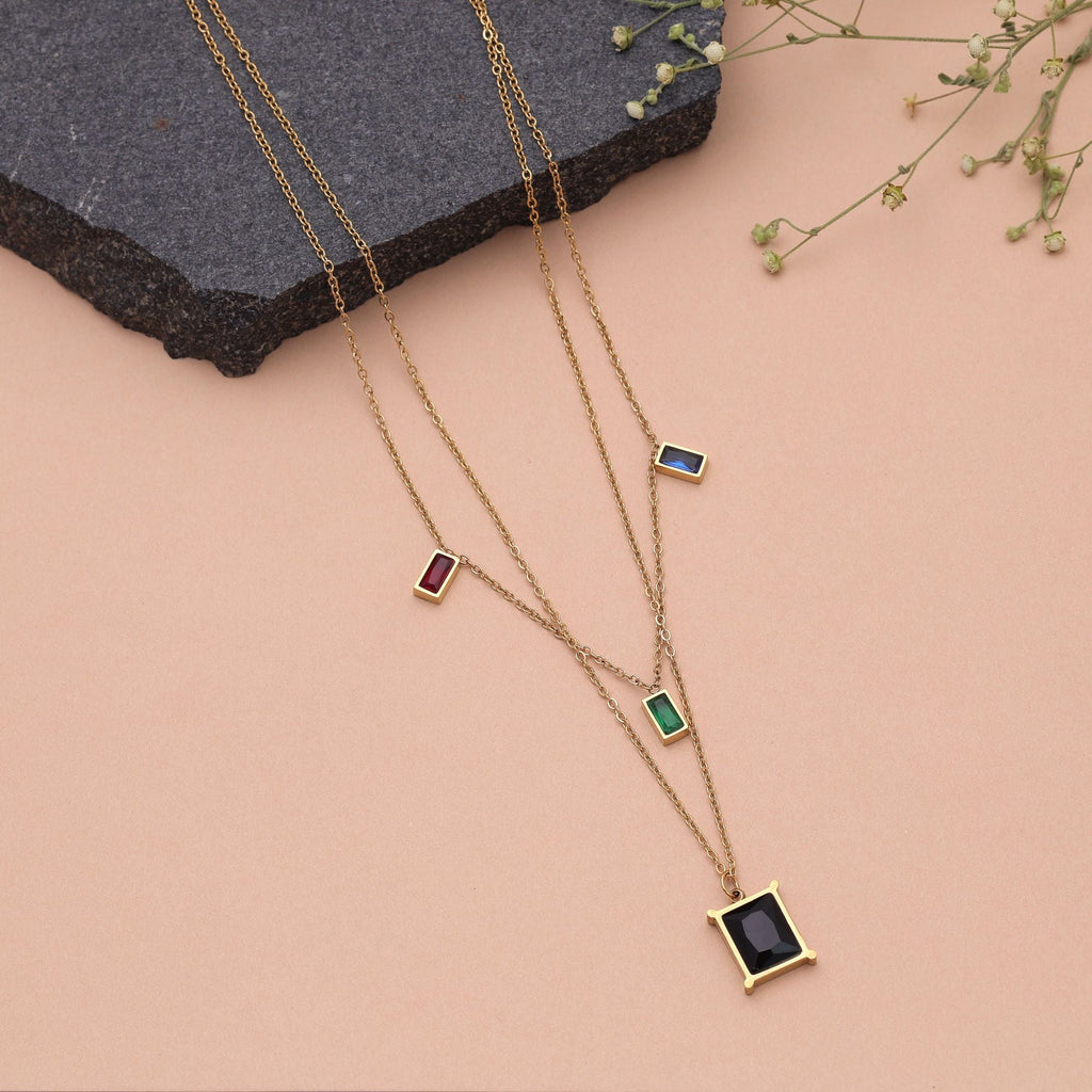 Multi Color Anti Tarnish Necklace