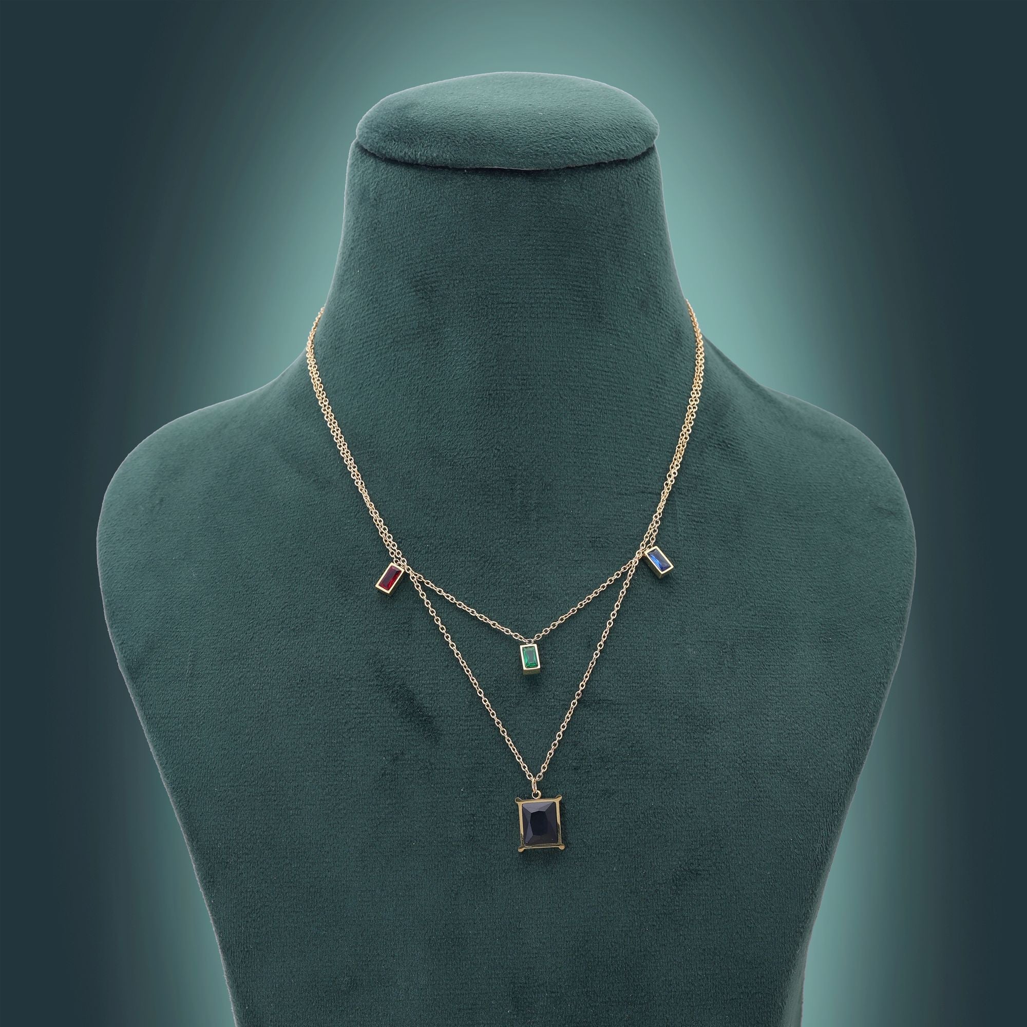 Multi Color Anti Tarnish Necklace
