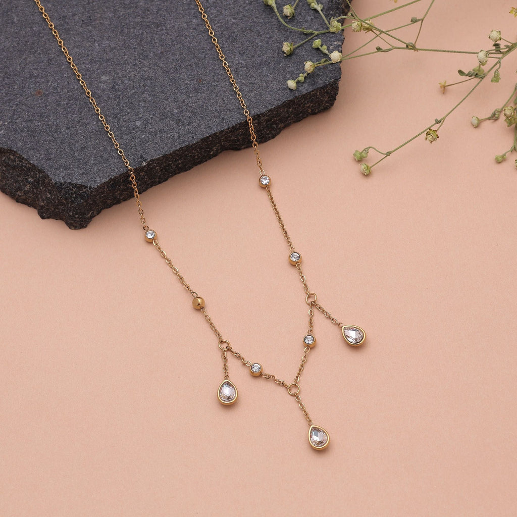 White Color Everyday Anti Tarnish Necklace