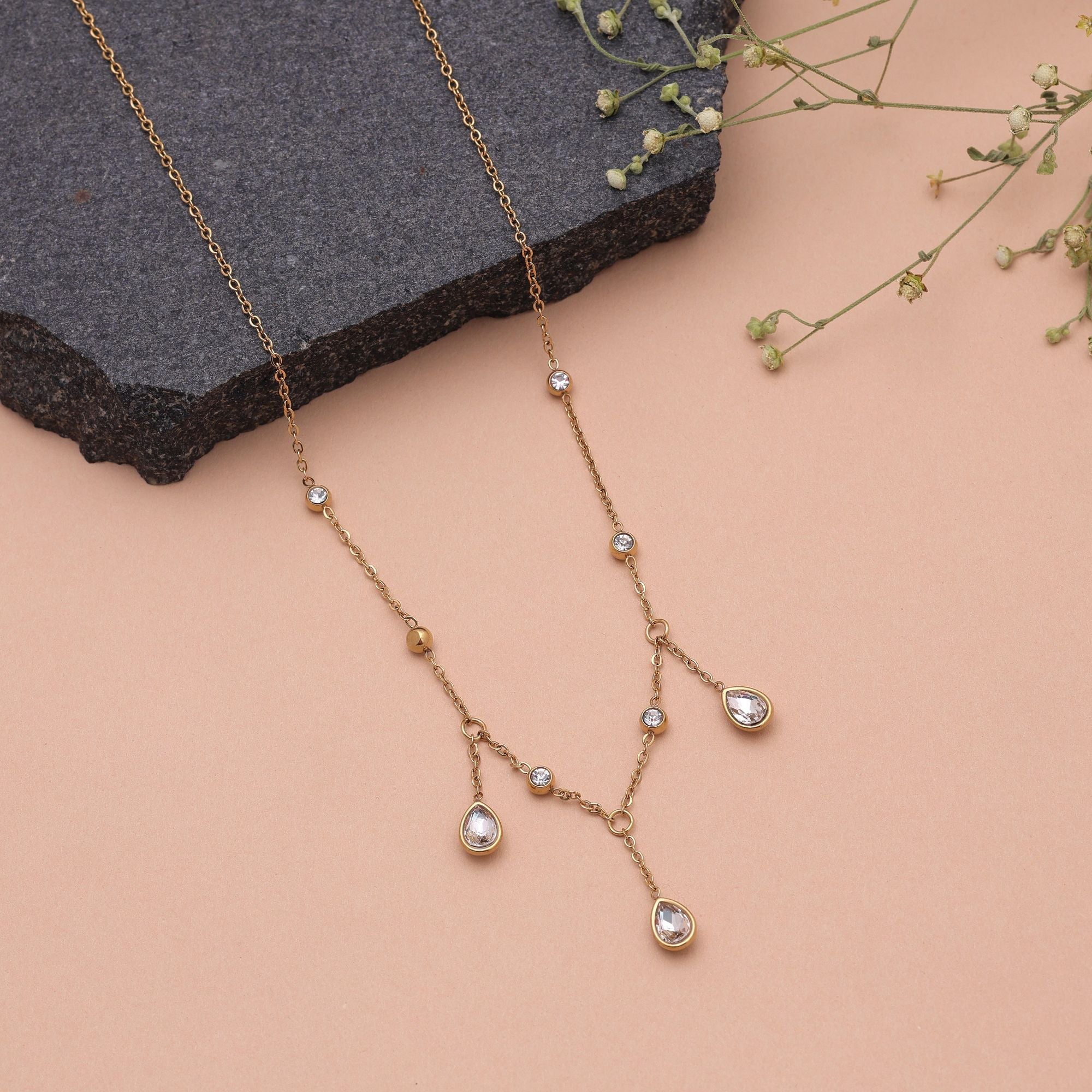 White Color Everyday Anti Tarnish Necklace