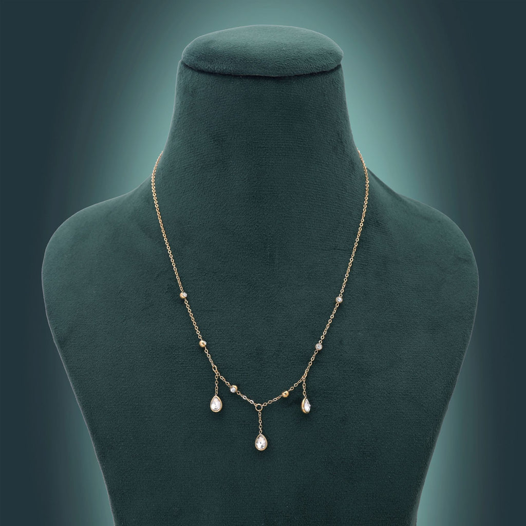White Color Everyday Anti Tarnish Necklace