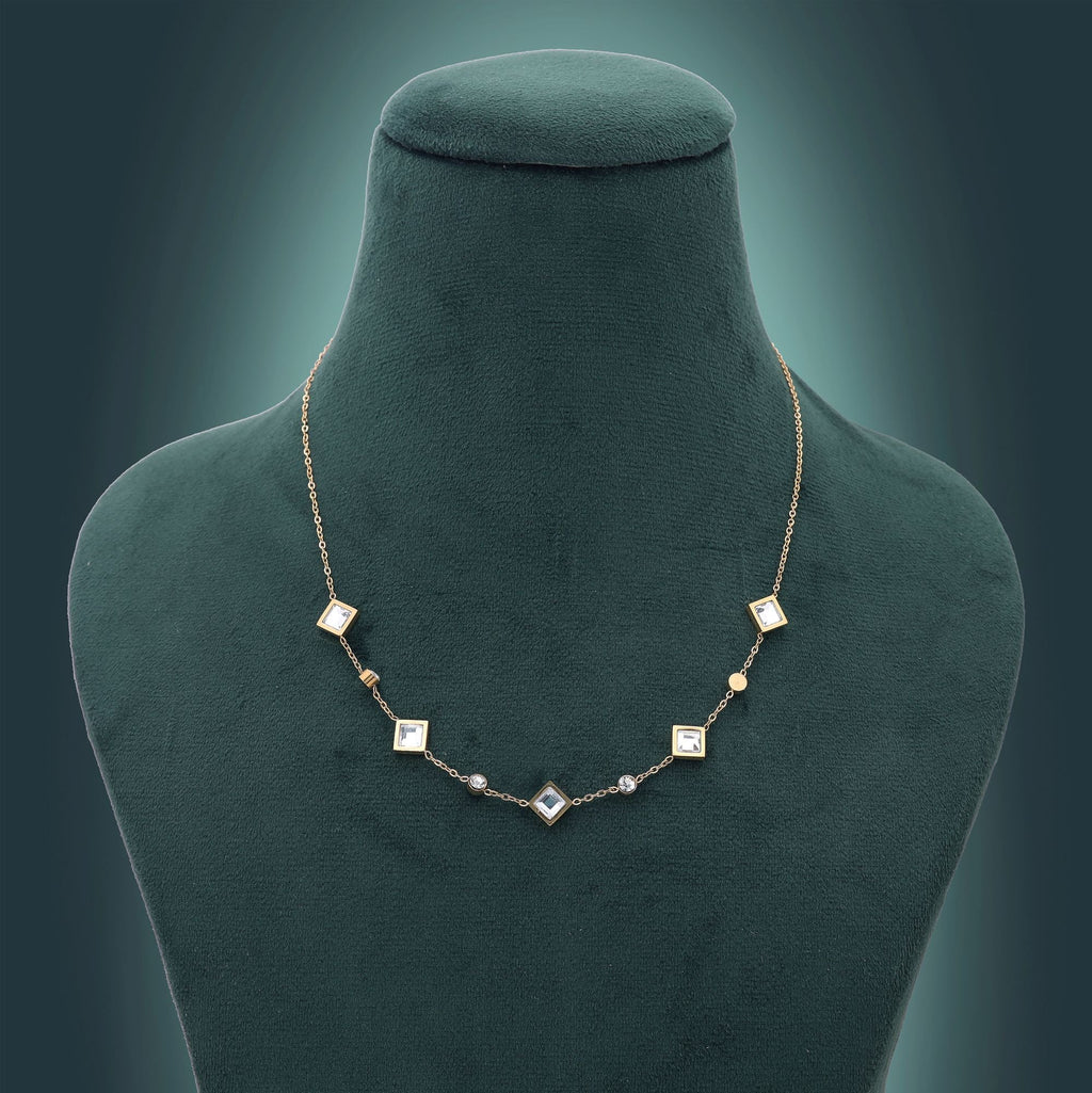 White Color Anti Tarnish Necklace